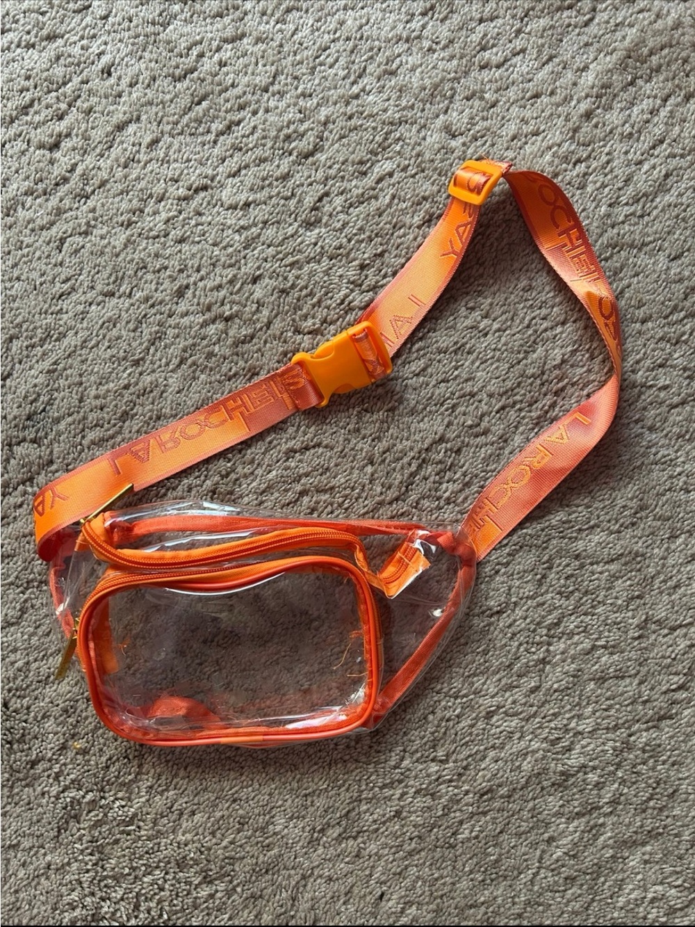 Orange Clear Waist Bag